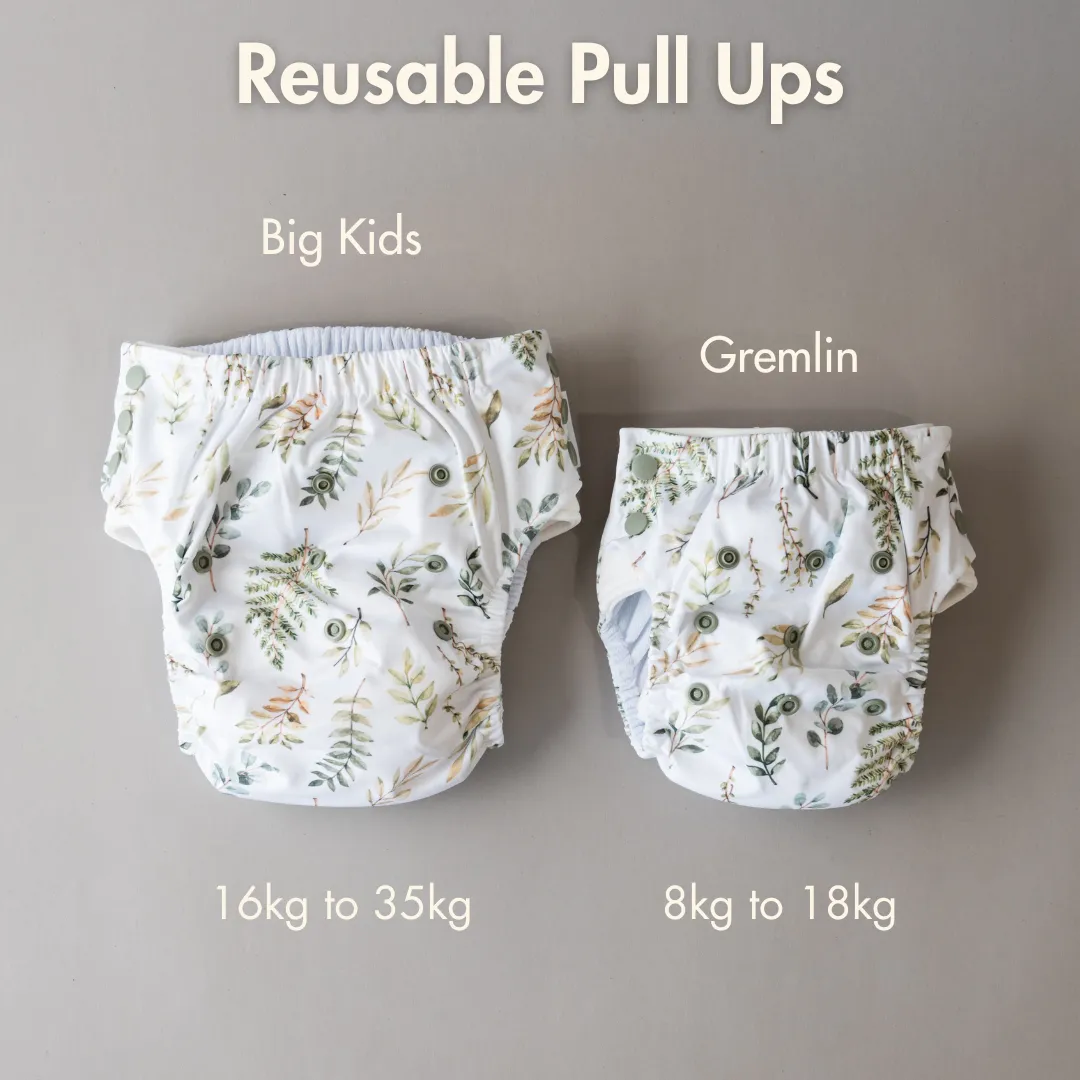 Big Kids Pull Up Reusable Nappy - Eden