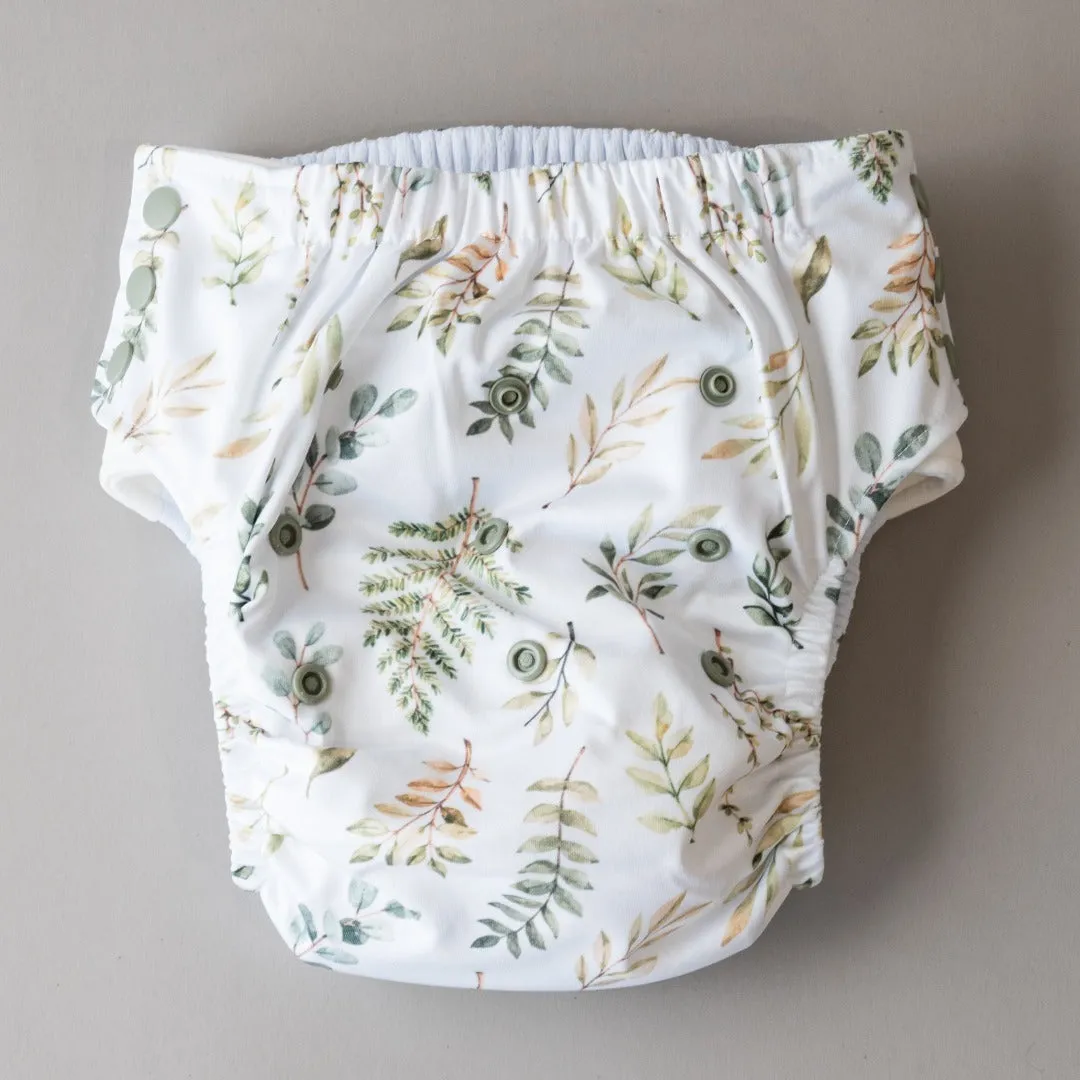 Big Kids Pull Up Reusable Nappy - Fern Gully