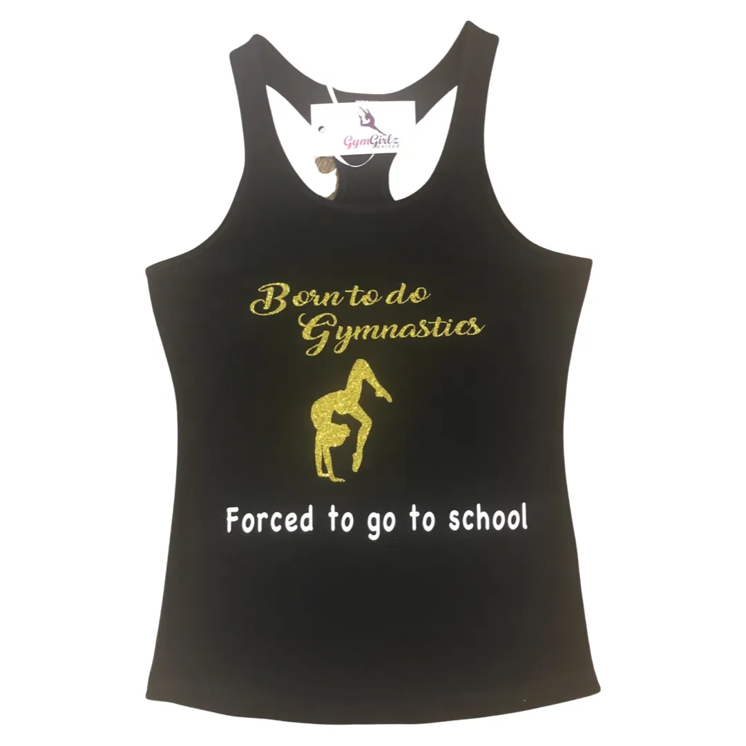 “Born to do Gymnastics” Racerback Tank