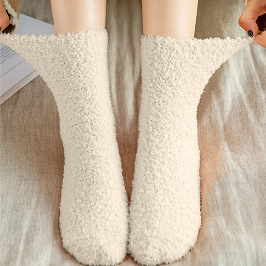 Cuzcare Fuzzy Socks Warm Winter Unisex Stockings