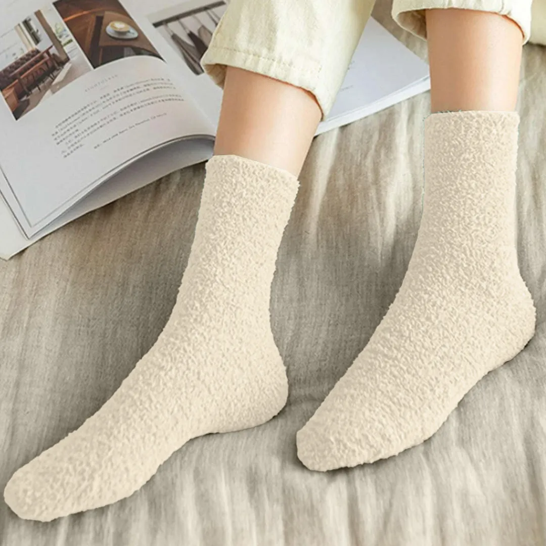 Cuzcare Fuzzy Socks Warm Winter Unisex Stockings