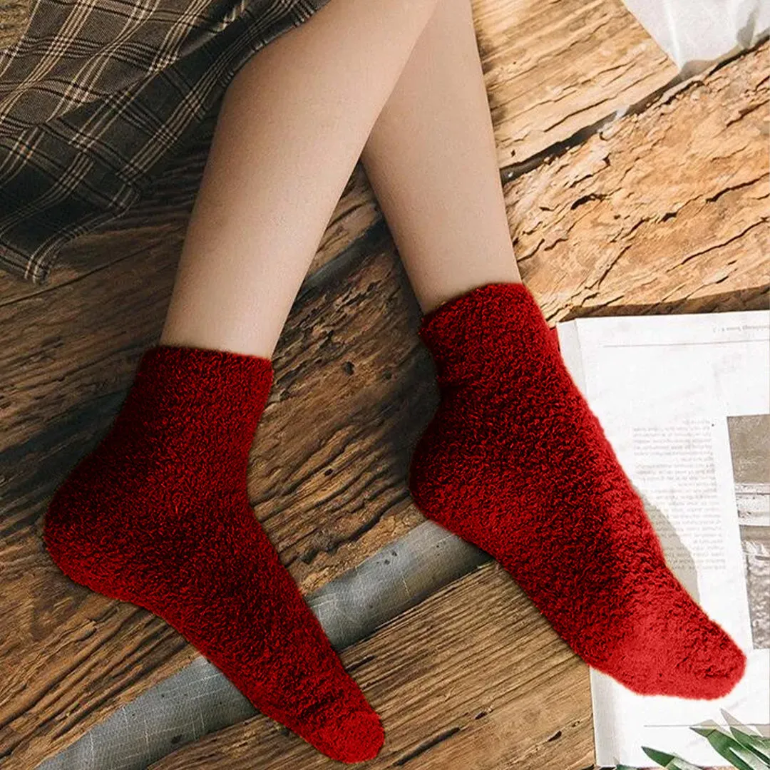 Cuzcare Fuzzy Socks Warm Winter Unisex Stockings