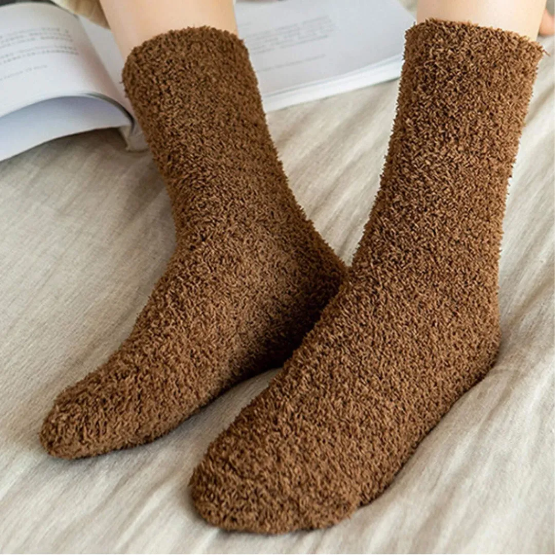 Cuzcare Fuzzy Socks Warm Winter Unisex Stockings
