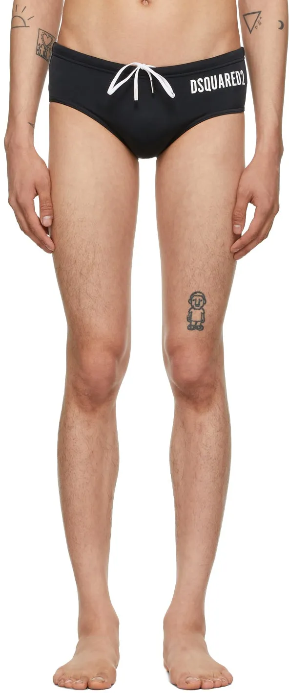 Dsquared2 Black 'Icon' Swim Briefs