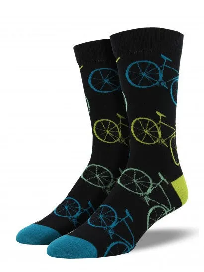 Fixie Bike Bamboo Socks (Men's)