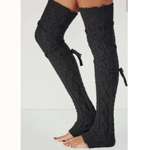 Japanese Lolita Over Knee Knit Socks