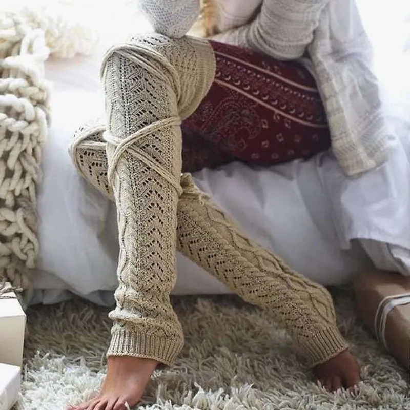 Japanese Lolita Over Knee Knit Socks