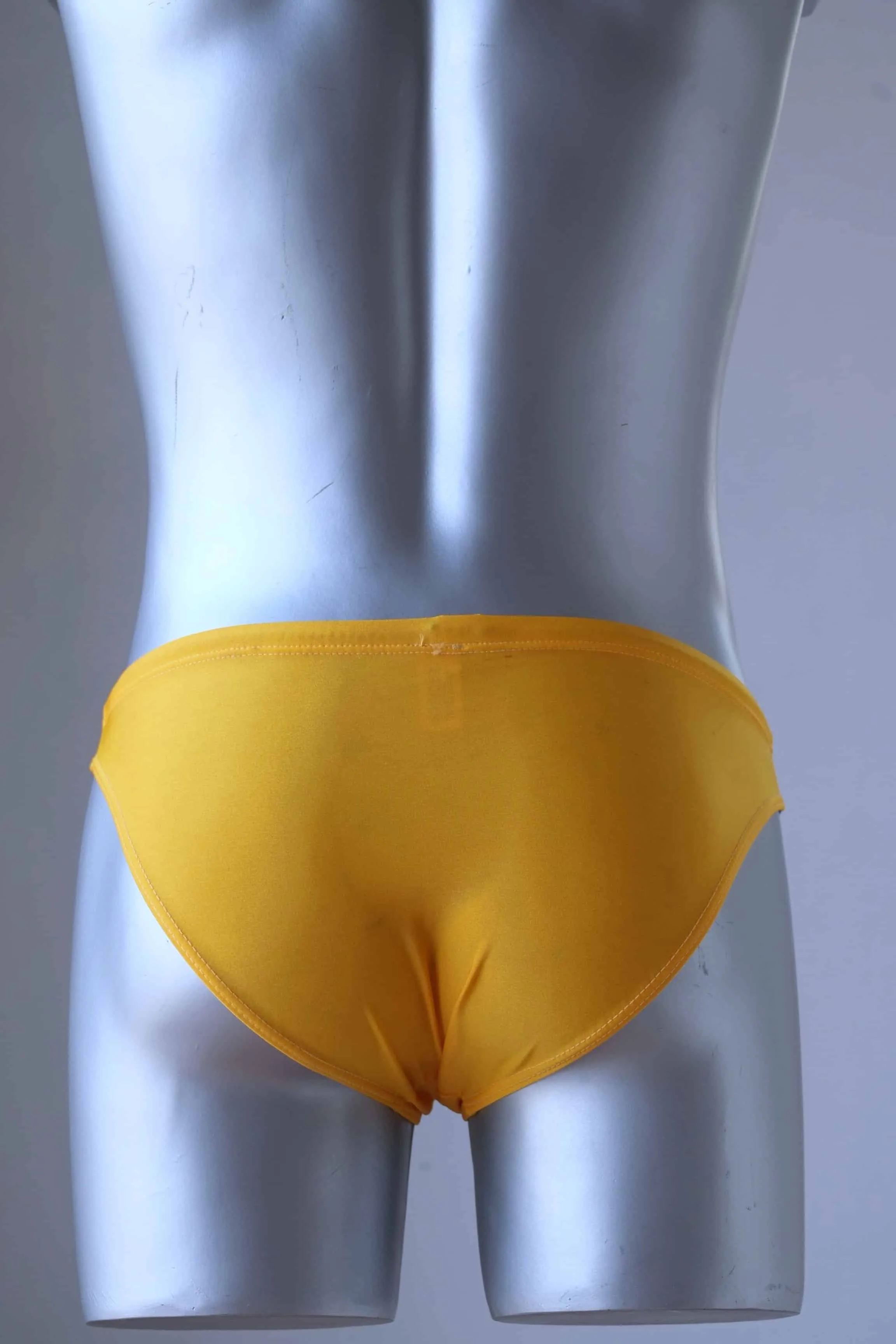 MONSIEUR ORCHIDÉE Vintage 80's Swim Briefs - Low Rise with Bold Blue & Yellow