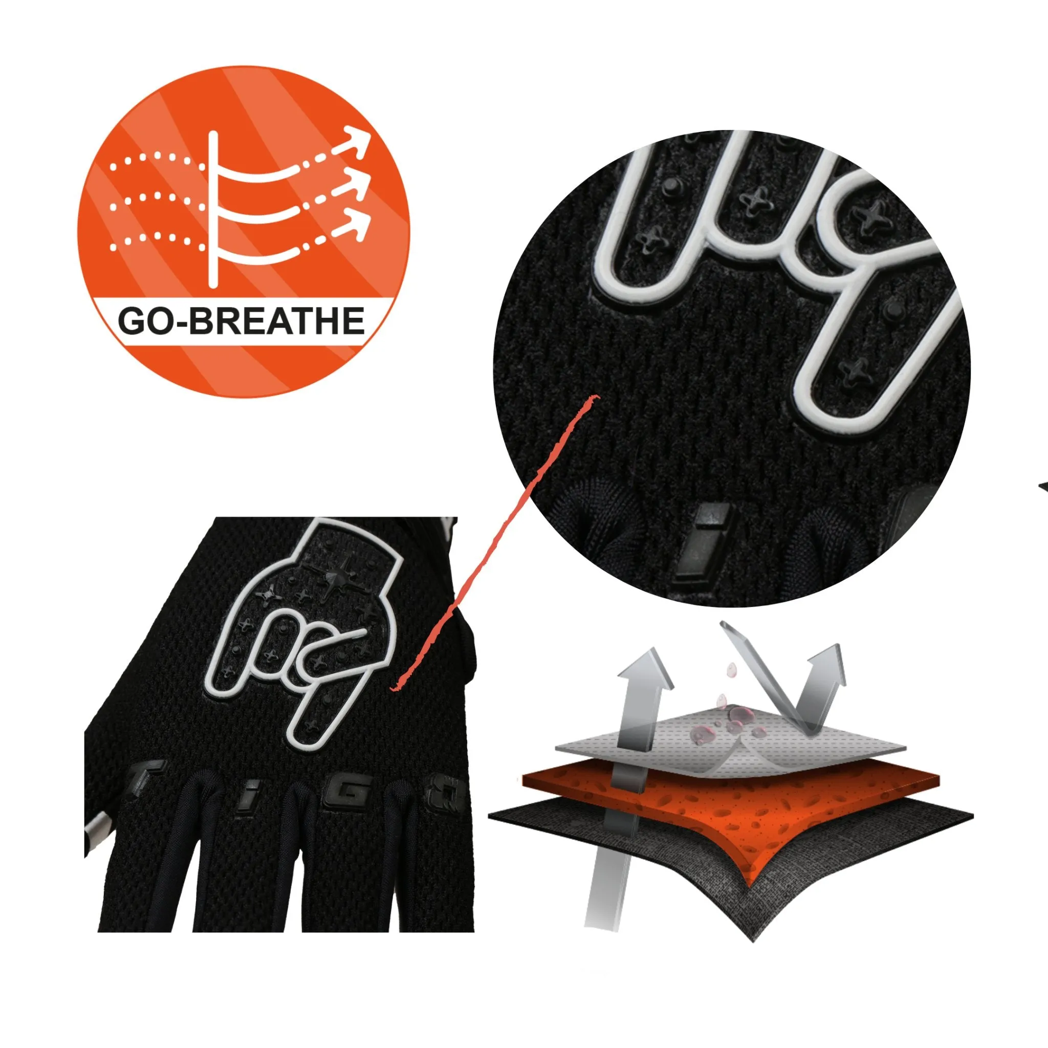 Ti-GO Kids BMX Gloves