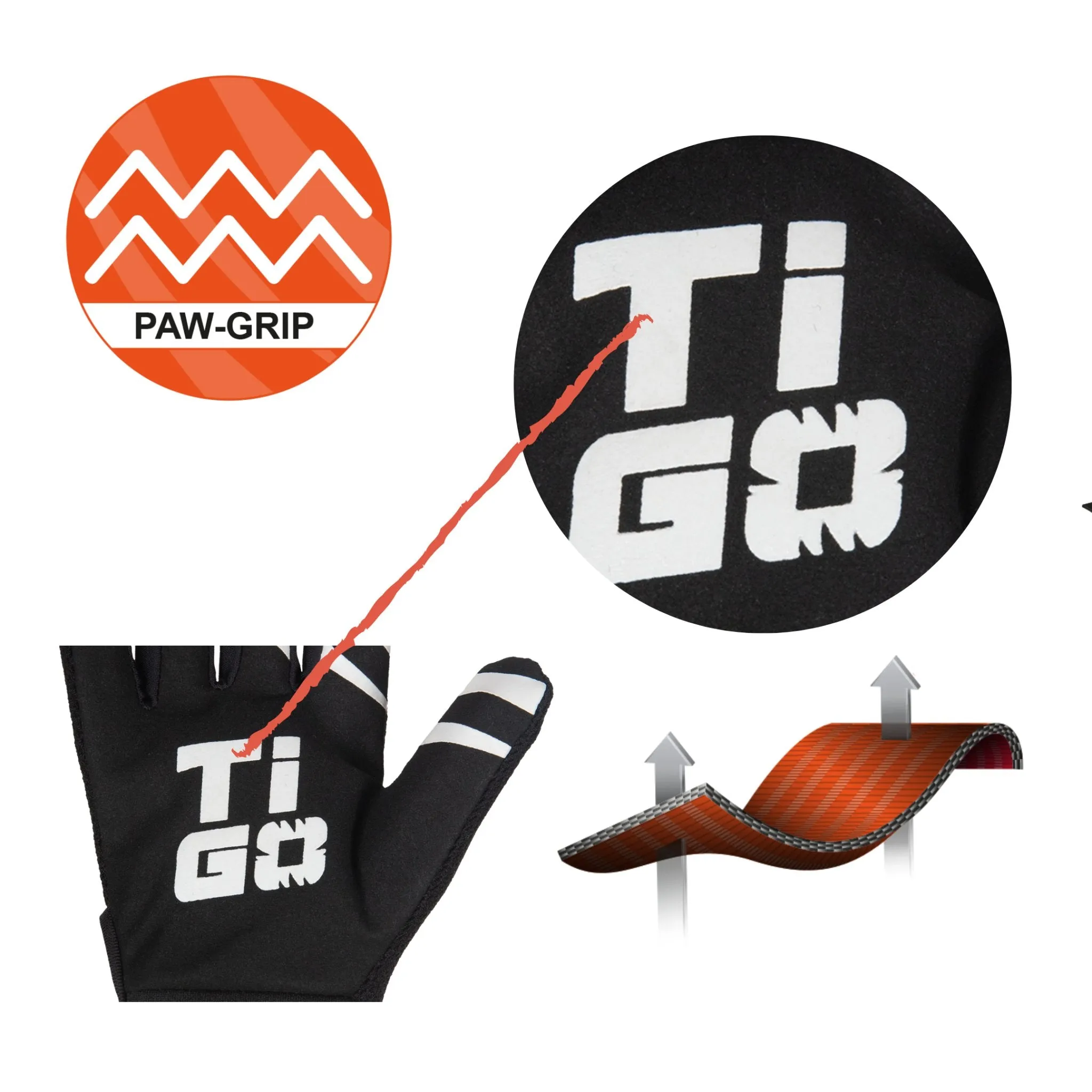 Ti-GO Kids BMX Gloves