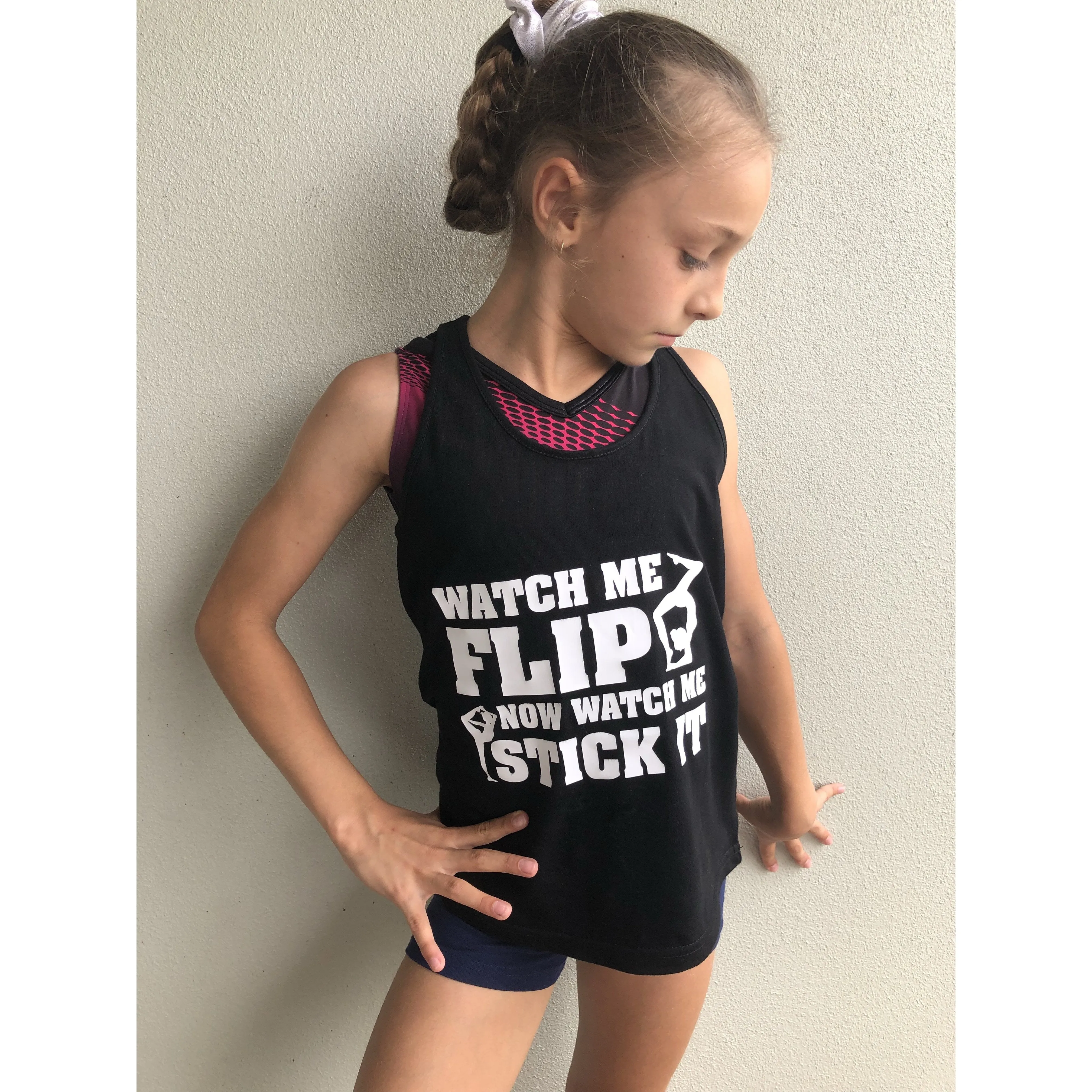 ‘Watch Me Flip’ Racerback Tank Top