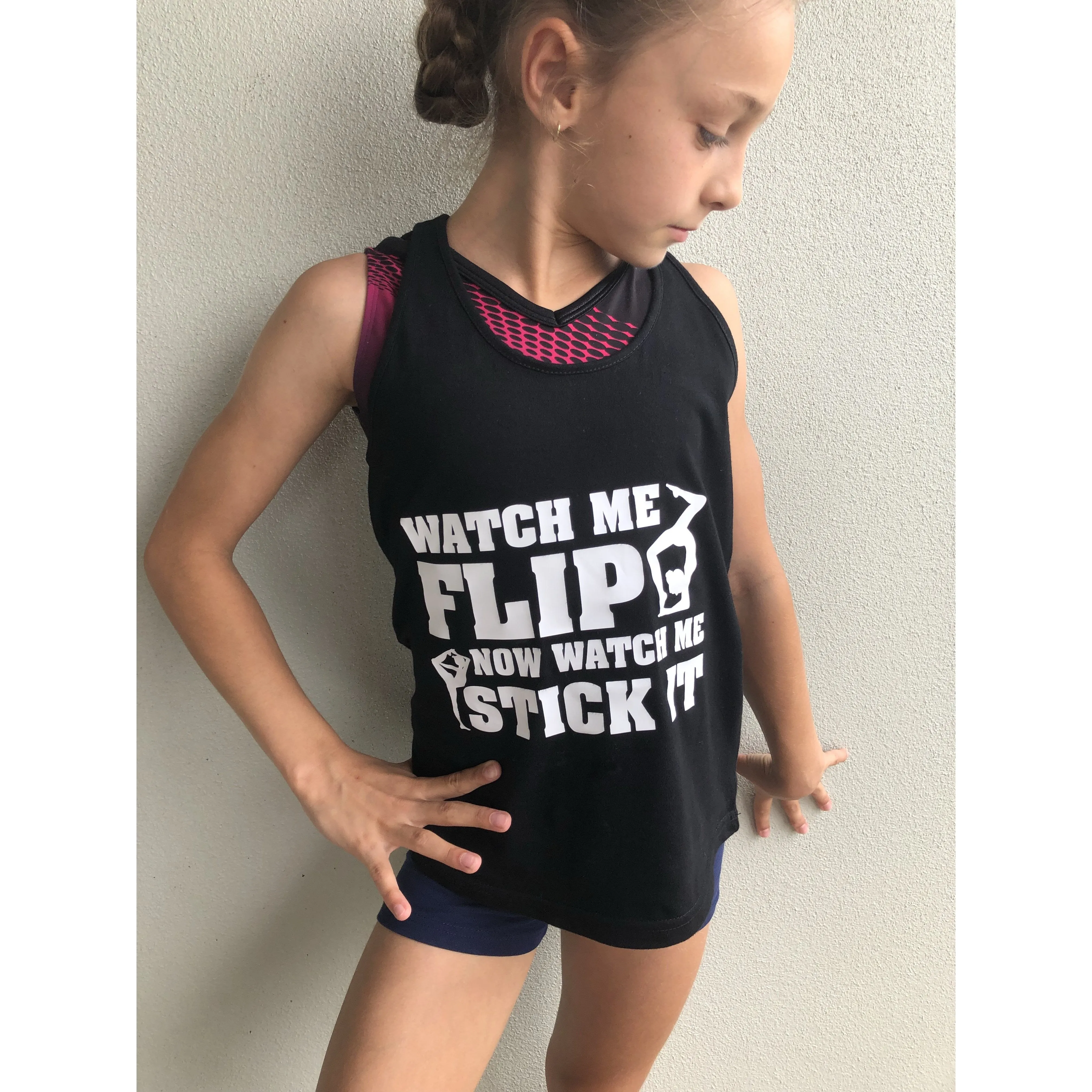 ‘Watch Me Flip’ Racerback Tank Top
