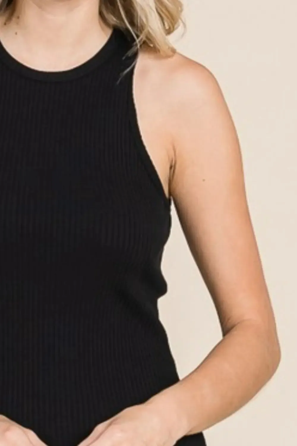 women's tank top - by Culture Code - Full Size Ribbed - Round Neck Tank