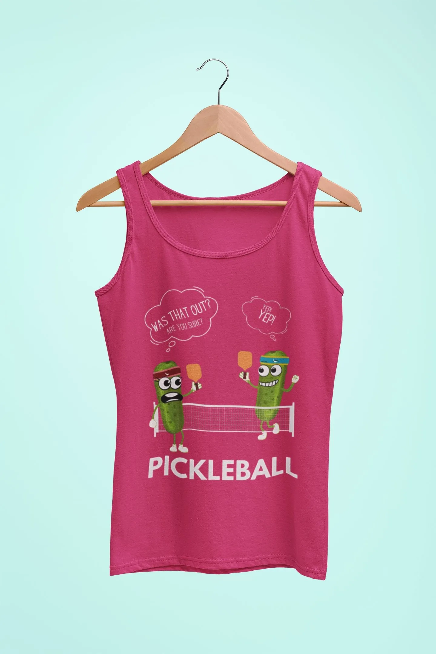 Women's Tank Top: Pickleball